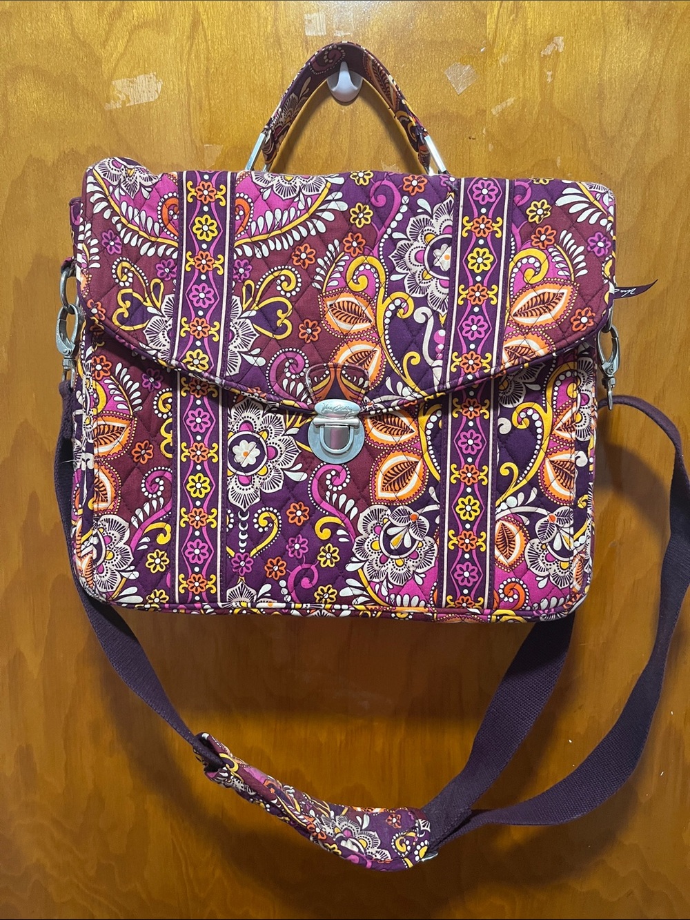 Vera Bradley Safari Sunset Attaché Messenger Bag